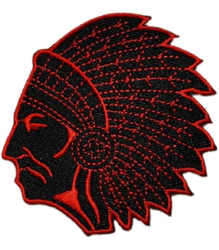 Amazon.com: Indian Motorcycle Logo Patch, Red, Iron On Patch